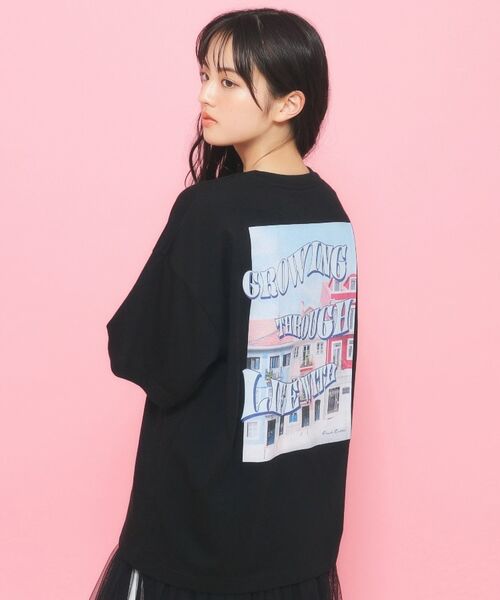 PINK-latte / ピンク ラテ Tシャツ | 【130cmあり】バックフォトプリントTシャツ | 詳細30