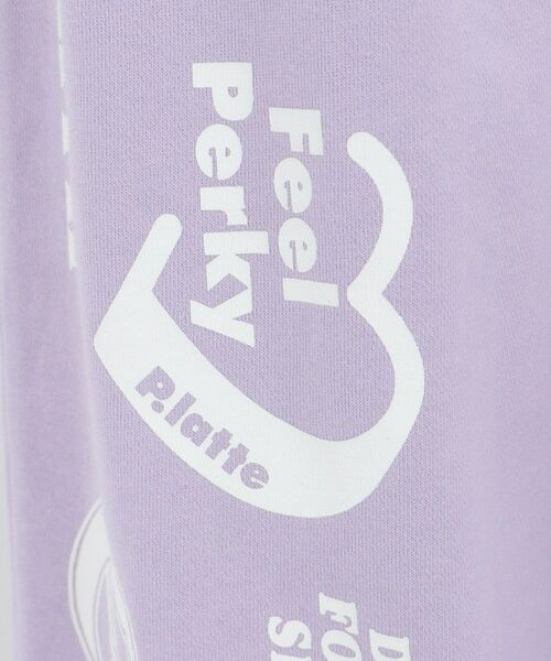 PINK-latte / ピンク ラテ パンツ | 【るーつくコラボ】ロゴゴムレイヤード裏毛パンツ | 詳細12