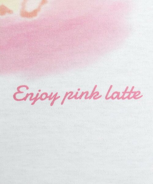 PINK-latte / ピンク ラテ Tシャツ | 【130cmあり】ラグランプリントロンT | 詳細15