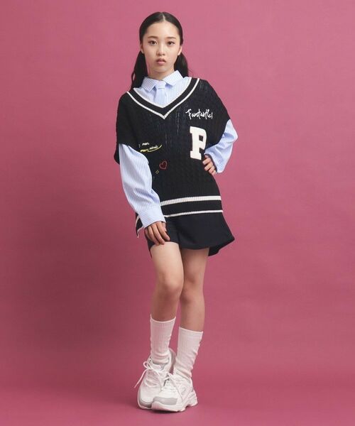 PINK-latte / ピンク ラテ スニーカー | 【軽量/機能インソール】サイドロゴスニーカー | 詳細8