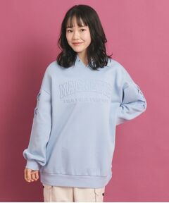 PINK-latte / ピンク ラテ スウェット | 【定番】袖レースアップ フード付きプルオーバー