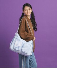 PINK-latte / ピンク ラテ ショルダーバッグ | ダブルポケット3WAYショルダー