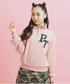 Volume Sweat プルオーバー ベビーピンク super loose light sweatee / baby pink （ツーウェイオーバー