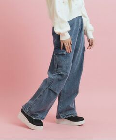 PINK-latte / ピンク ラテ パンツ | ゆったりシルエットのカーゴパンツ