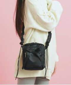 PINK-latte / ピンク ラテ ショルダーバッグ | くしゅくしゅベルトタテショルダー