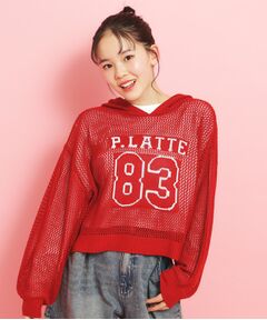 PINK-latte / ピンク ラテ ニット・セーター | 【セットアイテム】ナンバリングメッシュ＋ロンT