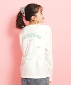 PINK-latte / ピンク ラテ カットソー | 【定番】クマちゃんロンT