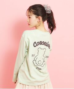 PINK-latte / ピンク ラテ カットソー | 【定番】クマちゃんロンT