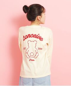 PINK-latte / ピンク ラテ カットソー | 【定番】クマちゃんロンT