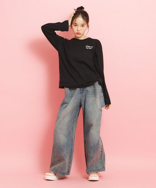 PINK-latte / ピンク ラテ カットソー | 【定番】クマちゃんロンT | 詳細12