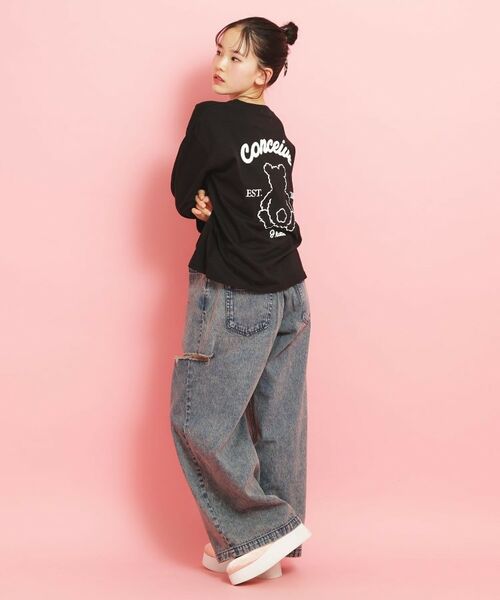 PINK-latte / ピンク ラテ カットソー | 【定番】クマちゃんロンT | 詳細13