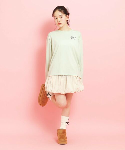 PINK-latte / ピンク ラテ カットソー | 【定番】クマちゃんロンT | 詳細16