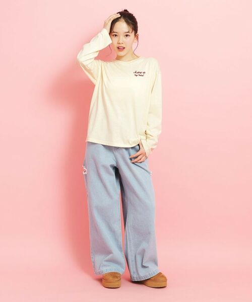 PINK-latte / ピンク ラテ カットソー | 【定番】クマちゃんロンT | 詳細20