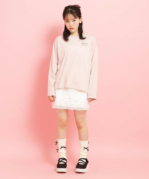 PINK-latte / ピンク ラテ カットソー | 【定番】クマちゃんロンT | 詳細23