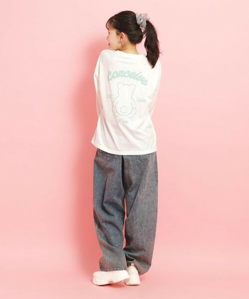 PINK-latte / ピンク ラテ カットソー | 【定番】クマちゃんロンT | 詳細8