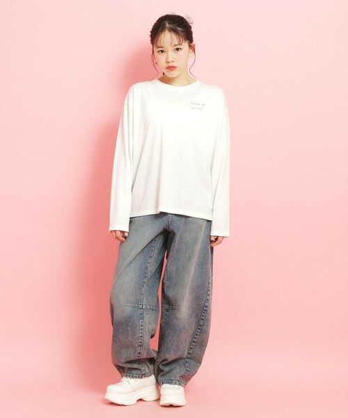 PINK-latte / ピンク ラテ カットソー | 【定番】クマちゃんロンT | 詳細9