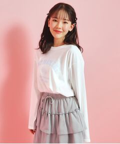 PINK-latte / ピンク ラテ カットソー | カレッジフラワーロンT