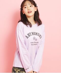 PINK-latte / ピンク ラテ カットソー | カレッジフラワーロンT