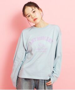 PINK-latte / ピンク ラテ カットソー | カレッジフラワーロンT