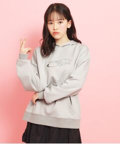 PINK-latte / ピンク ラテ パーカー | シルバーワッペンポンチパーカ