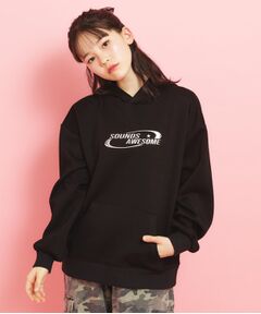 PINK-latte / ピンク ラテ パーカー | シルバーワッペンポンチパーカ