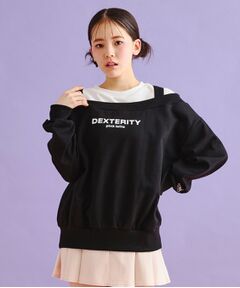 PINK-latte / ピンク ラテ カットソー | ミニ裏毛レイヤードプルオーバー