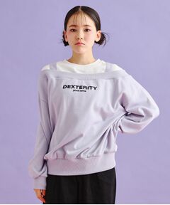 PINK-latte / ピンク ラテ カットソー | ミニ裏毛レイヤードプルオーバー