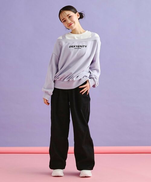 PINK-latte / ピンク ラテ カットソー | ミニ裏毛レイヤードプルオーバー | 詳細16