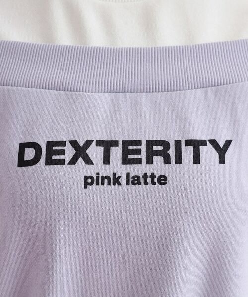 PINK-latte / ピンク ラテ カットソー | ミニ裏毛レイヤードプルオーバー | 詳細18