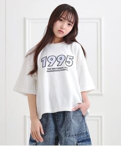 PINK-latte / ピンク ラテ カットソー | ミニ裏デザインアップリケTシャツ