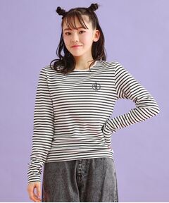 PINK-latte / ピンク ラテ カットソー | シンプルテレコ長袖プルオーバー