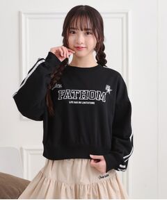 PINK-latte / ピンク ラテ カットソー | ミニ裏レースライン短丈プルオーバー