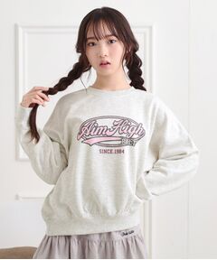 PINK-latte / ピンク ラテ カットソー | ミニ裏かすれプリントプルオーバー