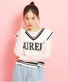 PINK-latte / ピンク ラテ ベスト | 【アソート】ニットベスト