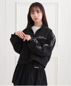 PINK-latte / ピンク ラテ レザーブルゾン・ジャケット | ロゴラインブルゾン