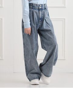 PINK-latte / ピンク ラテ パンツ | タックワイドストレートデニム