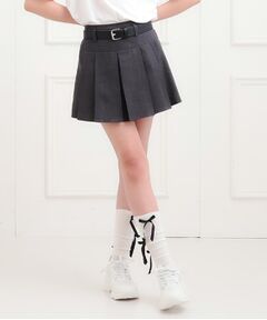 PINK-latte / ピンク ラテ ミニ・ひざ丈スカート | ベルト付きプリーツスカート