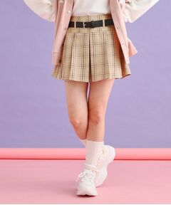 PINK-latte / ピンク ラテ ミニ・ひざ丈スカート | ベルト付きプリーツスカート