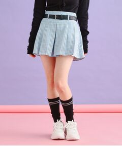 PINK-latte / ピンク ラテ ミニ・ひざ丈スカート | ベルト付きプリーツスカート