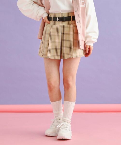 PINK-latte / ピンク ラテ ミニ・ひざ丈スカート | ベルト付きプリーツスカート | 詳細20