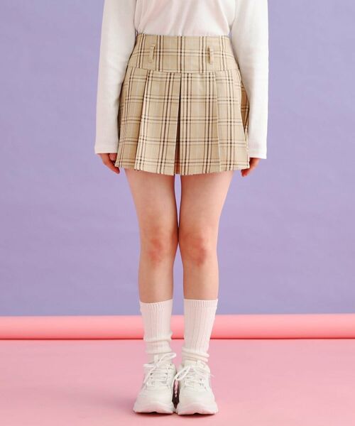 PINK-latte / ピンク ラテ ミニ・ひざ丈スカート | ベルト付きプリーツスカート | 詳細7