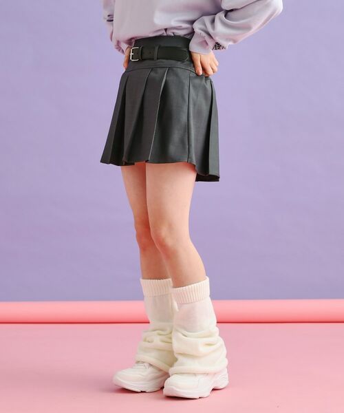 PINK-latte / ピンク ラテ ミニ・ひざ丈スカート | ベルト付きプリーツスカート | 詳細8