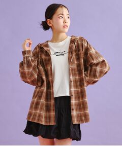 PINK-latte / ピンク ラテ シャツ・ブラウス | 【SETアイテム】チェックシャツパーカ＋ロンT