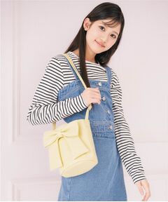 PINK-latte / ピンク ラテ ショルダーバッグ | リボン巾着バッグ