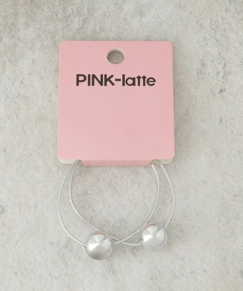 PINK-latte / ピンク ラテ ヘアアクセサリー | シルバー調ボールゴム | 詳細1