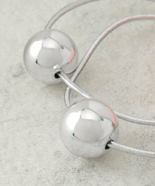 PINK-latte / ピンク ラテ ヘアアクセサリー | シルバー調ボールゴム | 詳細3