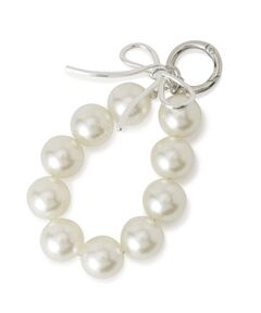 PINK-latte / ピンク ラテ キーホルダー・ストラップ | フェイクパールチャーム