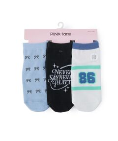 PINK-latte / ピンク ラテ ソックス | 【3Pセット】アソートくるぶしソックス