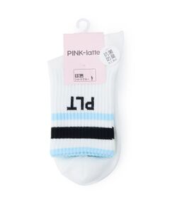 PINK-latte / ピンク ラテ ソックス | 【15cm丈】ラインショートソックス