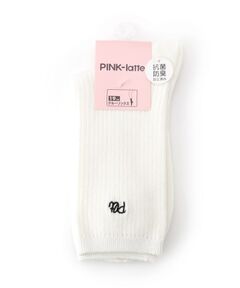 PINK-latte / ピンク ラテ ソックス | 【抗菌防臭】リブワンポイントソックス
